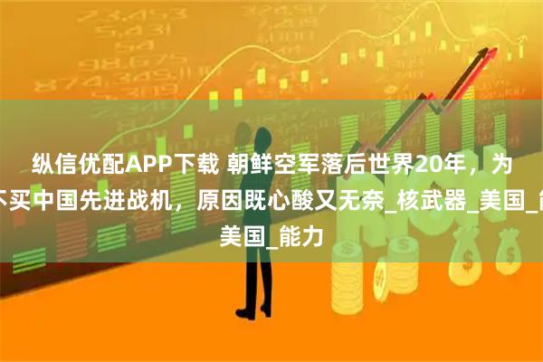 纵信优配APP下载 朝鲜空军落后世界20年，为何不买中国先进战机，原因既心酸又无奈_核武器_美国_能力